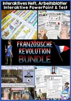 Vorschau - Unterrichtsreihen - Französische Revolution - BUNDLE - digital + analog - Distanzunterricht + Homeschooling | Sofort einsetzbar - Deckblatt