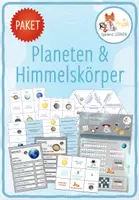 Vorschau - Arbeitsblätter - Sonnensystem, Planeten & Himmelskörper– 10x Aktivitäten und Spiele - Deckblatt