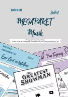 Vorschau - Unterrichtsreihen - Musik - Megapaket - ein halbes Jahr Musikunterricht! Unterrichtsreihen: Greatest Showman, Liederanalyse, Lied vorstellen, Pentapping, Tanzen, I like to move it - Deckblatt
