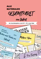 Vorschau - Stundenentwürfe - GESAMTPAKET für MEHR ALS 1 JAHR: DEUTSCH, INFORMATIK, MUSIK, BIOLOGIE, GESTALTEN &&& - Deckblatt