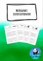 Vorschau - Arbeitsblätter - Materialpaket Lesetexte differenziert - Deckblatt