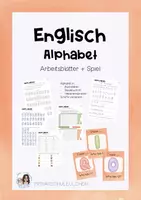 Vorschau - Arbeitsblätter - Englisch - Alphabet Arbeitsblätter + Spiel - Deckblatt