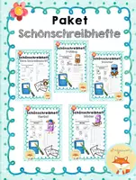 Vorschau - Arbeitsblätter - XXL-Paket: Schönschreibhefte Jahreszeiten + Tiere (Schreibschrift)) - Deckblatt