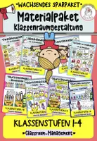 Vorschau - Arbeitsblätter - Wachsendes Sparpaket I Klassenraumgestaltung I Classroom Management - Deckblatt