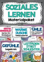 Vorschau - Arbeitsblätter - soziales Lernen Materialpaket - Deckblatt