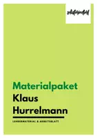 Vorschau - Stundenentwürfe - Materialpaket: Klaus Hurrelmann - Stundenentwürfe / Präsentationen - Deckblatt