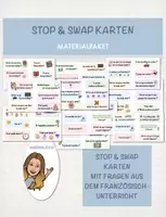 Vorschau - Arbeitsblätter - Materialpaket STOP&SWAP Karten - Französischunterricht - Deckblatt