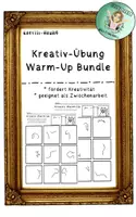 Vorschau - Arbeitsblätter - Kunststunde: Kreativ Warm-Up Bundle - Deckblatt
