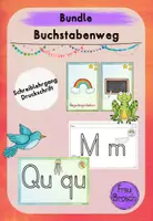 Vorschau - Arbeitsblätter - Bundle: Buchstabenweg (Schreiblehrgang Druckschrift) - Deckblatt