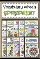 Vorschau - Arbeitsblätter - VOCABULARY WHEELS (Wortschatzräder) - SPARPAKET (wachsendes Paket) - Deckblatt