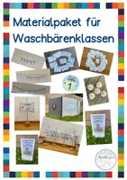 Vorschau - Mal- und Bastelvorlagen - Materialpaket für die Waschbärklasse - Deckblatt