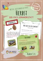 Vorschau - Stundenentwürfe - Im Herbst - 3er-Pack Lernwerkstatt - Blattfarben, Wetter, Erntedank - Deckblatt