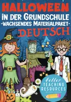 Vorschau - Arbeitsblätter - Halloween XXL Materialpaket Deutsch Grundschule - Deckblatt