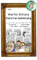 Vorschau - Arbeitsblätter - Paket Kunststunde: Würfeldiktate Künstler - Deckblatt