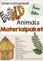 Vorschau - Stundenentwürfe - Unterrichtseinheit: Wild Animals - großes Materialpaket - Deckblatt