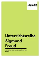 Vorschau - Stundenentwürfe - Unterrichtsreihe Sigmund Freud - Sparpaket mit Arbeitsblättern & Lehrermaterial - Deckblatt