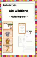 Vorschau - Arbeitsblätter - Materialpaket - Die Wildtiere - Deckblatt