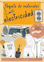 Vista previa - Unidades / Secuencias / Situaciones de Aprendizaje - Paquete de materiales sobre la electricidad - Tarjetas de imágenes, hojas de trabajo & cuaderno de ciencia, reglas - Portada