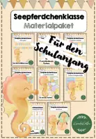 Vorschau - Mal- und Bastelvorlagen - Seepferdchenklasse Materialpaket - Deckblatt