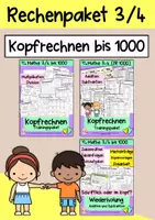Vorschau - Arbeitsblätter - Rechenpaket Kopfrechnen - Deckblatt