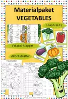 Vorschau - Arbeitsblätter - Materialpaket Vegetables - Deckblatt