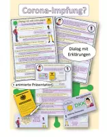 Vorschau - Arbeitsblätter - Materialpaket: Informationen zur Corona-Impfung - DaZ - Deutschklasse - Deckblatt