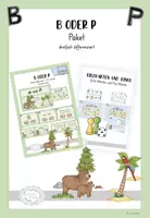 Vorschau - Stationenlernen - B oder P - Materialpaket - Lautdifferenzierung - Deckblatt