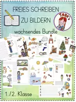Vorschau - Arbeitsblätter - Freies Schreiben zu Bildern (wachsendes Bundle) - Deckblatt