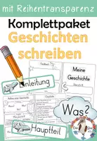 Vorschau - Unterrichtsreihen - Komplettpaket - Geschichten schreiben - Deckblatt