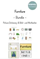 Vorschau - Arbeitsblätter - "Furniture": Picture Dictionary & Bild-und Wortkarten - Deckblatt
