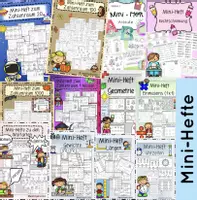 Vorschau - Arbeitsblätter - Minihefte Grundschule | Mathe & Deutsch Sparpaket | Freiarbeit | Klasse 1-4 - Deckblatt