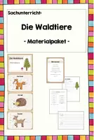 Vorschau - Arbeitsblätter - Materialpaket - Die Waldtiere - Deckblatt