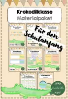 Vorschau - Fördermaterial/Inklusion - Krokodilklasse Materialpaket - Deckblatt