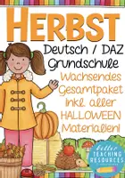 Vista previa - Unidades / Secuencias / Situaciones de Aprendizaje - Herbst + Halloween Deutsch Alemán XXL BUNDLE - Portada