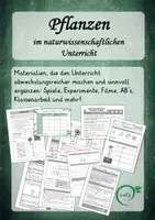 Vorschau - Stundenentwürfe - Pflanzen: Experimente, Filme, Spiele, AB´s, Klassenarbeit, ... - Deckblatt
