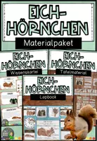 Vorschau - Arbeitsblätter - Eichhörnchen - Das Paket - Deckblatt