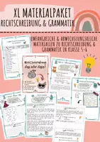 Vorschau - Unterrichtsreihen - XL Materialpaket: Rechtschreibung und Grammatik in Klasse 5/6 und 7/8 - Deckblatt