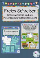 Vorschau - Arbeitsblätter - Freies Schreiben - Schreibwerkstatt und Schreibkonferenz - Deckblatt