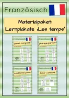 Vorschau - Poster - Lernplakate: Les temps du français (Materialpaket) - Deckblatt