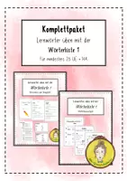 Vorschau - Arbeitsblätter - Wörterkiste für die 1. Klasse - Komplettpaket - Deckblatt