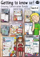 Vorschau - Arbeitsblätter - Getting to know us! - Conversation Starter Bundle - Deckblatt