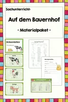 Vorschau - Arbeitsblätter - Materialpaket - Auf dem Bauernhof - Deckblatt
