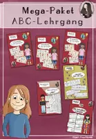 Vorschau - Mal- und Bastelvorlagen - Mega-Paket zum ABC-Lehrgang - Deckblatt