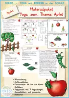 Vorschau - Bildkarten - Materialpaket Yoga zum Thema Apfel - Deckblatt