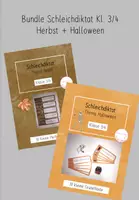 Vorschau - Stundenentwürfe - Schleichdiktat - Bundle: Herbst und Halloween Kl. 3/4 - Deckblatt