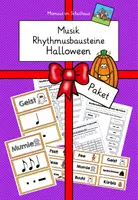 Vorschau - Spiele - Paket: Rhythmusbausteine Halloween - Deckblatt