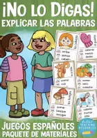 Vista previa - Unidades / Secuencias / Situaciones de Aprendizaje - ¡No lo digas! juegos BUNDLE Español / E.L.E. - Portada