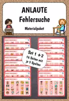 Vorschau - Fördermaterial/Inklusion - Anlaute Fehlersuche Set 1+2 - Deckblatt