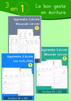 Aperçu - Apprentissages en autonomie - Le bon geste en écriture : Majuscules, Minuscules & Mots utiles - Page de couverture