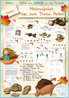 Vorschau - Mal- und Bastelvorlagen - Materialpaket Yoga zum Thema Herbst - Deckblatt